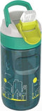 drinkfles Lagoon Urban Dino 400 ml groen/geel