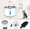 Drinkfontein voor huisdieren incl. 3 filters - 2.4L LED Automatische uitschakeling - Waterval Dispenser voor huisdieren - Waterfontein voor huisdieren - Vers gefilterde waterfontein voor katten, kleine en middelgrote honden - Drinkbak dieren