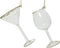 Drinkglas glas hang helder/goud a2