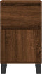 vidaXL - Dressoir - 40x35x70 - cm - bewerkt - hout - bruin - eikenkleur