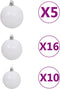 vidaXL - Kunstkerstboom - met - verlichting - en - kerstballen - 210 - cm - PVC - groen