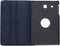 Tablet Hoes Geschikt voor Samsung Galaxy Tab E 9.6 - 360° Draaibare Bookcase - Donkerblauw /Donkerblauw