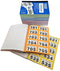 CombiCraft nummerbloks 1 tot 1000 - garderobenummers - dubbelnummers - 6 boekjes