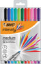 BIC Intensity Medium Creatieve Viltstift - Verschillende Kleuren - Pak van 12 Stuks - Medium Punt 0.7 mm