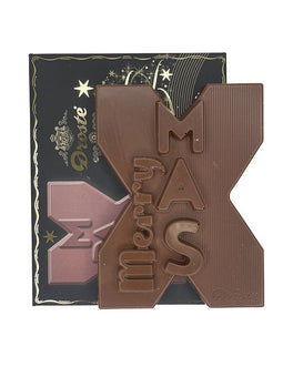 Droste - Chocoladeletter droste merry x-mas melk 135gr | 12 stuks
