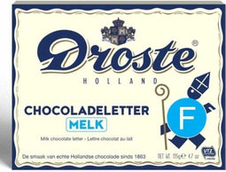 Droste Melkchocolade Letter F - 12 x 135 gram