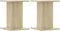 vidaXL - Plantenstandaards - 2 - st - 30x30x40 - cm - bewerkt - hout - sonoma - eiken