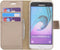 Accezz Hoesje Geschikt voor Samsung Galaxy J3 (2016) / J3 Hoesje Met Pasjeshouder - Accezz Wallet Softcase Bookcase - goud