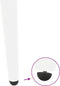 vidaXL - Salontafelpoten - conische - vorm - 4 - st - 72-73 - cm - staal - wit
