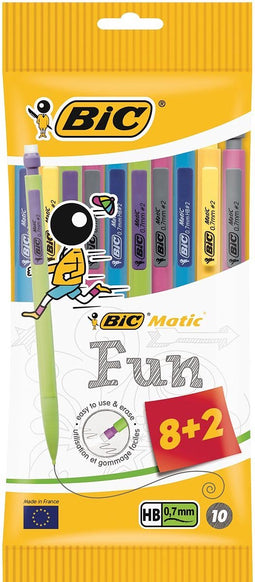 Drukpotlood Bic Matic Classic 0.7mm blister à 8+2gratis