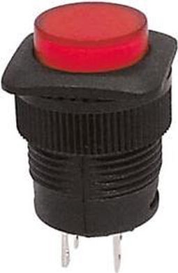 DRUKSCHAKELAAR OFF-ON ROOD LED VERLICHTING (R1394A)