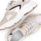 PS Poelman TOKIO - Dames sneakers - Chunky zool 5 cm - Beige met combinatie