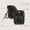 Lionelo Billy i-Size - Autostoel ISOFIX - Groep 1 2 3 - 76-150 cm - 9-36 kg - 10-standen Hoofdsteun - Grijs