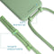 iMoshion Hoesje Geschikt voor iPhone 12 Mini Hoesje Met Koord - iMoshion Color Backcover met afneembaar koord - Groen