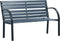 vidaXL - Tuinbank - 112 - cm - massief - vurenhout - grijs