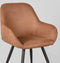 LABEL51 Fender Eetkamerstoel - Bruin - Microfiber