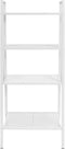 vidaXL - Ladder - boekenkast - 4 - schappen - metaal - wit