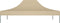 vidaXL - Partytentdak - 270 - g/m² - 4x3 - m - beige