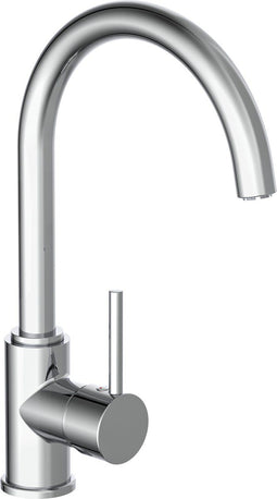 SCHÜTTE Casalla Design Keukenkraan voor Waterverwarmer met vrije Uitloop - lage Druk - Mengkraan - Hoge, Draaibare Uitloop - Zijdelingse Greep - Chroom