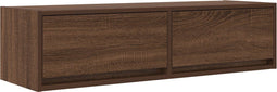vidaXL - TV-kast - Bruin - Eiken - 100x31x25,5 - cm - Bewerkt - Hout