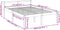 vidaXL - Seniorenbed - massief - grenenhout - zwart - 135x190 - cm