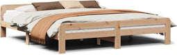 vidaXL - Bedframe - zonder - matras - massief - grenenhout - 200x200 - cm