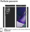 iMoshion Hoesje Geschikt voor Samsung Galaxy S22 Ultra Hoesje Shockproof - iMoshion Rugged Hybrid Carbon Case - Zwart