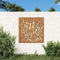 vidaXL - Wanddecoratie - tuin - grasontwerp - 55x55 - cm - cortenstaal