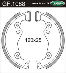 Remsegmentset Newfren GF1088 Zundapp 120mm kleine naaf
