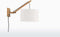 GOOD&MOJO Wandlamp Andes - Bamboe/Wit - 50x32x45cm - Binnen Scandinavisch,Bohemian