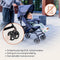 Lionelo Elia - Buggy - Lichte 7kg Duurzame Kinderwagen 5-Punts Gordel Verstelbare Rugleuning Muskietennet Groen