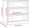 vidaXL - Dressoir - 70x35,5x67,5 - cm - bewerkt - hout - bruin - eikenkleur