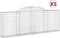 vidaXL - Schanskorven - 5 - st - gewelfd - 300x30x100/120 - cm - ijzer