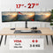 Maclean MC-137 - Monitorhouder voor 3 monitoren - 17-27 inch - tot 8kg - Gasveren - Zwart