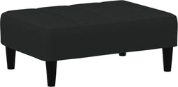 vidaXL - Voetenbank - 77x55x31 - cm - fluweel - zwart