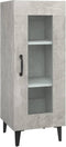 vidaXL - Dressoir - 34,5x34x90 - cm - bewerkt - hout - betongrijs