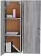 vidaXL - Tv-meubelen - 2 - st - 30,5x30x90 - cm - bewerkt - hout - grijs - sonoma - eiken