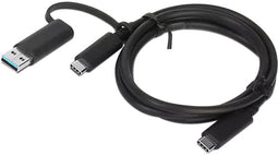 Lenovo 4X90U90618 - USB-kabel USB 3.2 Gen1 - 1 m 10 Gbit/s USB-C naar USB-A - Zwart