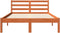 vidaXL - Bedframe - zonder - matras - massief - grenenhout - wasbruin - 150x200 - cm