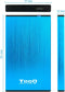TooQ TQE-2527 - Externe behuizing - USB 3.0 - Blauw