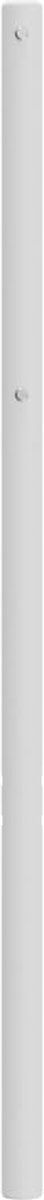 vidaXL - Hoofdbord - 140 - cm - metaal - wit