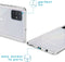 iMoshion Hoesje Geschikt voor Samsung Galaxy A71 Hoesje Siliconen - iMoshion Design hoesje - Wit / Transparant / Dandelion