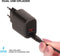 Mobiparts Wall Charger Dual USB-C/USB-A with Lightning Kabel - Zwart