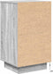 vidaXL - Nachtkastje - met - LED-verlichting - 38x34x65 - cm - grijs - sonoma