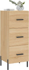 vidaXL - Dressoir - 34,5x34x90 - cm - bewerkt - hout - sonoma - eiken