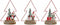 Kerstversiering DKD Home Decor Boomstructuur Metaal Hout (17 x 11 x 21 cm) (3 pcs)