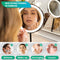 Mirlux Make Up Spiegel - LED Verlichting - 10x Vergroting - Draadloos - Zwart
