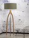 GOOD&MOJO Vloerlamp Annapurna - Groen/Bamboe - Ø60cm - Scandinavisch,Bohemian - Staande lampen voor Woonkamer - Slaapkamer
