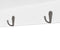vidaXL Wandschap - Wandplank - 2 deurtjes met glas - wit