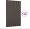 vidaXL - Dakpanelen - 12 - st - 60x36 - cm - gepoedercoat - staal - bruin